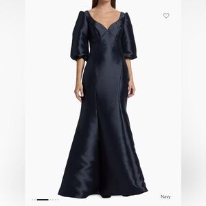 Amsale Navy Gown